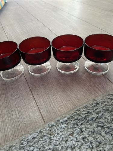 French ruby red glass - french,