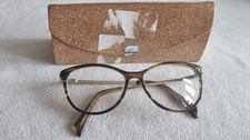 Kylie Minogue brown tort / gold cat's eye glasses frames. Kylie 05. With case.