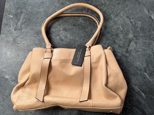 Medium beige handbag by - medium,