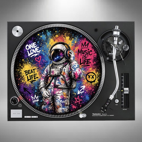 Astronaut slipmats - astronaut, dj