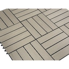 22x Wooden Decking Grey Tiles