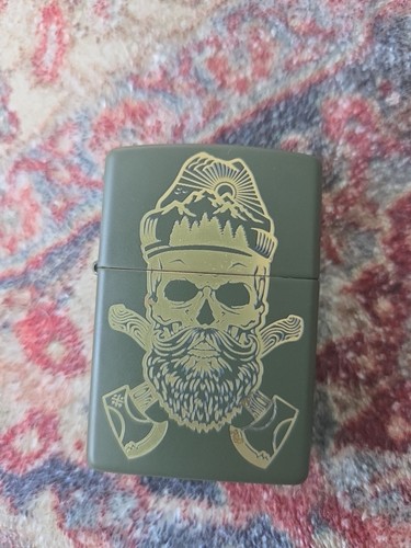 Zippo lighter bearded - bearded, skull