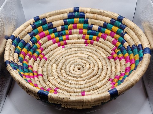 Woven seagrass basket raffia - woven,
