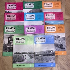 Trains Illustrated 1960, An Ian Allen Publication 11 Editions. Paperback Railway