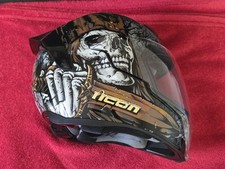 Icon AIRFLITE Uncle Dave Motorcycle Helmet L Size