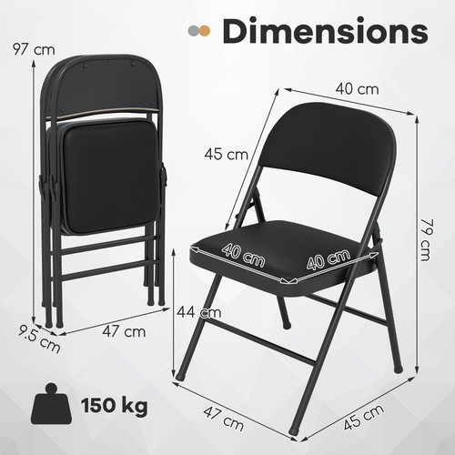 Padded party chairs - party, pvc