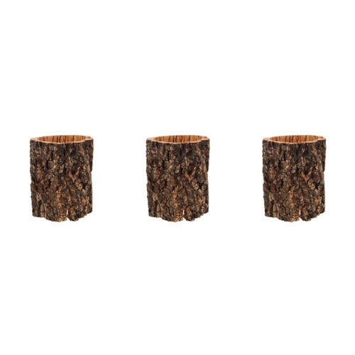 3pcs reptile shelter wood - shelter,