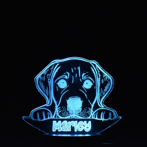 Dog night light personalised - night, |
