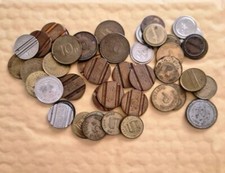 46 x Fruit Machine Tokens (Various)