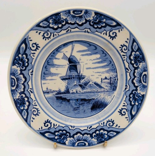 Blue delft wall plate hand - wall,
