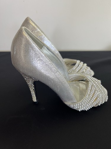 Quiz silver sparkly rhinestone - quiz,