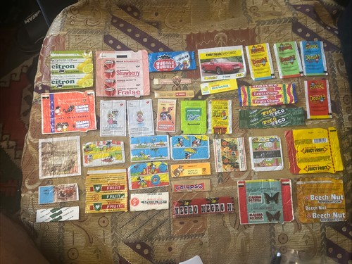Vintage chewing gum wrappers - gum, &