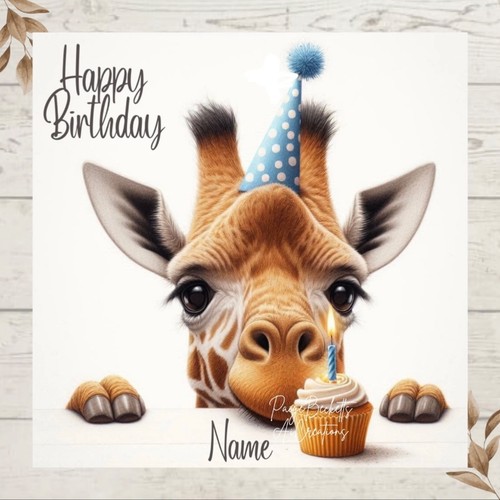 Personalised funny giraffe - personalised,