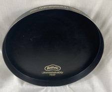 Vintage 1994 Round Black Plastic Britvic Tray Unmistakably Real Bar Pub Vtg 14”