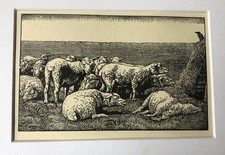Vintage wood engraving print 