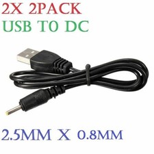 (2x) 2.5 mm x 0.8 mm USB