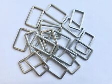 20mm 30mm Rectangle Rings Loops Metal Silver Fasteners Rectangular D Ring D24-A