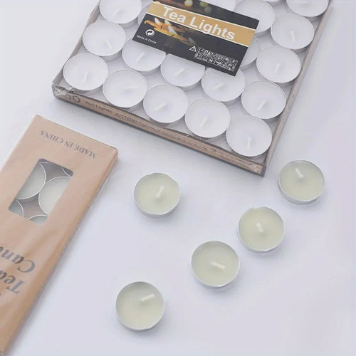 10pcs unscented tealight - unscented,