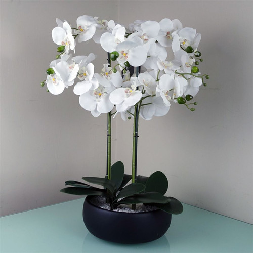 60cm artificial white orchid - 60cm,