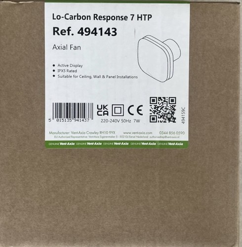 Vent axia 494143 - lo, carbon