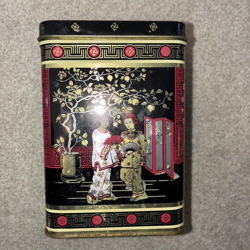 Vintage oriental tea caddy - vintage,
