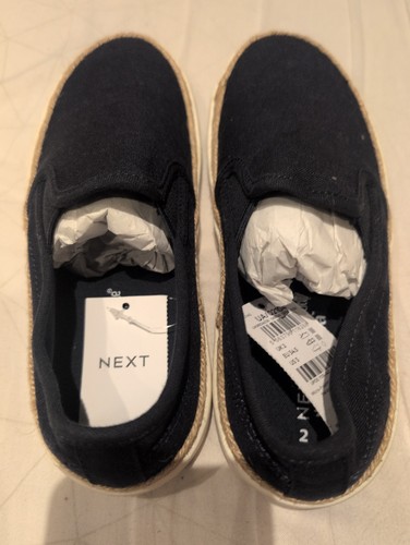 Navy slip espadrille - navy,