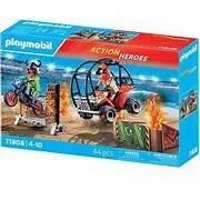 PLAYMOBIL 71808 Stunt Show Jump & Fire Wall  Bargain RRP £34.99