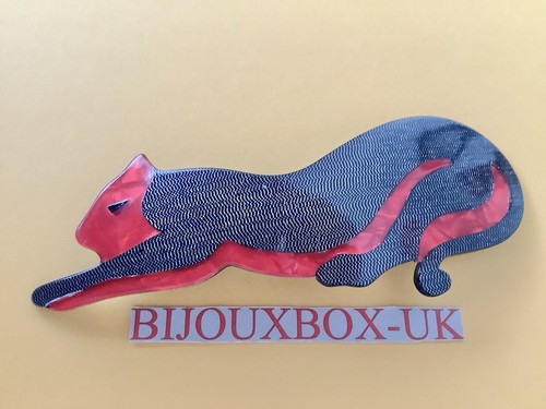 Lea stein panther brooch best - brooch.,