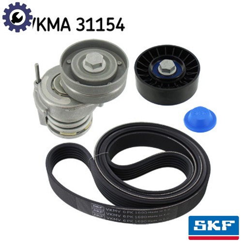 Vribbed belt set - belt, vkma