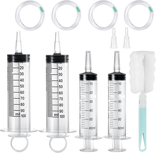 4pcs large plastic - 4pcs, syringe