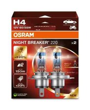 OSRAM Night Breaker 220 H4 bulbs (Twin)