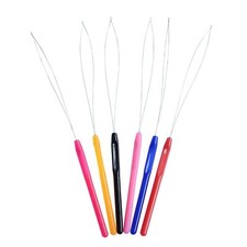 Nano Ring Micro Beads Hair Extension Pulling Loop Hook Tool Threader Wire 1/3/5