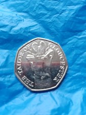 Fifty Pence Piece Showing The