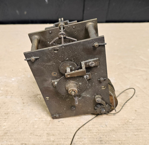 Antique fusee clock movement - clock,