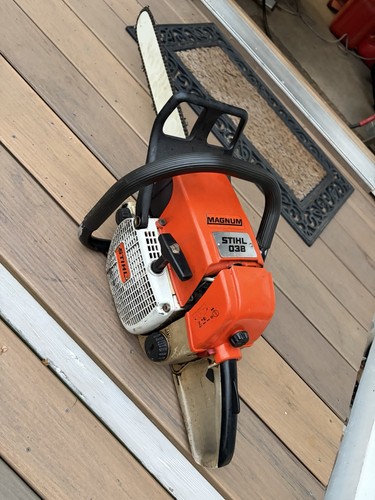 Stihl 038 magnum chainsaw runs - magnum,