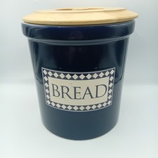 Large Ceramic Bread Crock Bin