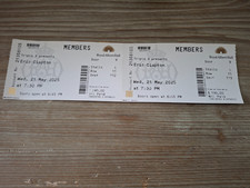 2 x  Eric Clapton Tickets Royal Albert Hall Tuesday 27th May 2025