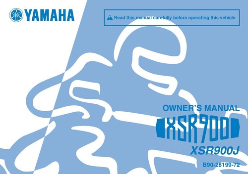 Yamaha owners manual book - yamaha, 2018