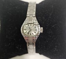 Vintage Rotary Ladies Watch Hand Wind 17 Jewels Incabloc Swiss Made Silver Tone 