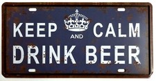 Drink Beer License Plate Home