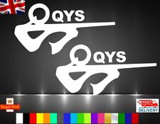 QYS STICKER, AIR RIFLE CASE STICKER, LOCKER STICKER QYS AIR RIFLES .177 .22