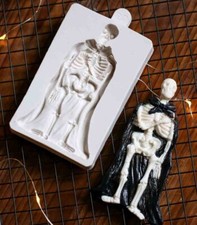 Silicone Fondant Mould Halloween Skull Chocolate Candy Baking Cake Topper Mold