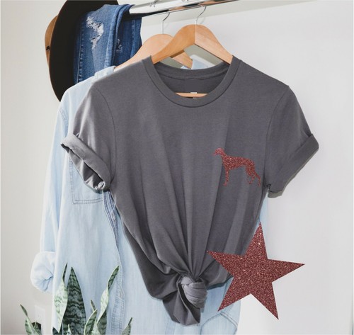 Greyhound glitter print - greyhound,