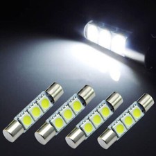 4x Vehicle LED Interior Light Lamp Bulbs For Car HID 3SMD 31mm Accessories Parts