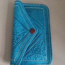 Turquoise HANDMADE MOROCCAN PURSE GENUINE Leather New