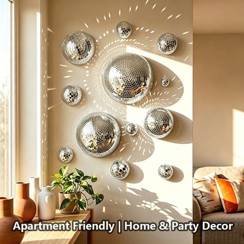5pcs disco ball half wall - half,