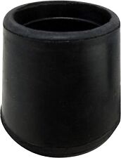 1-1/8â€³ Rubber Chair Leg Tips - 24 Pack Black Caps