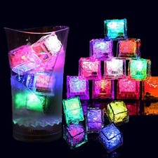 1-96Pcs LED Ice Cubes Light Up