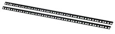 16u rack strips rails black - ,