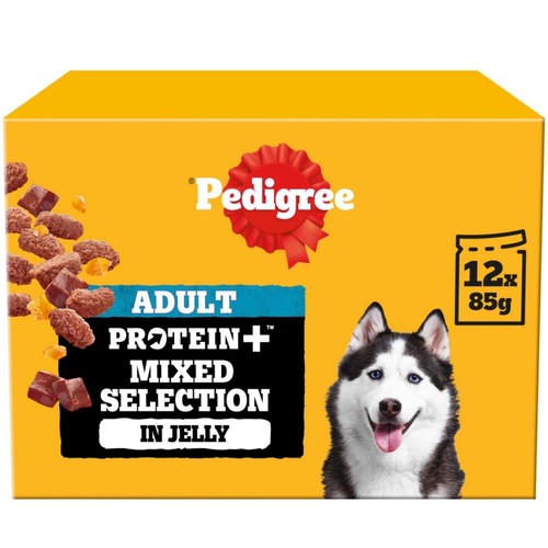 85g pedigree protein - x, plus